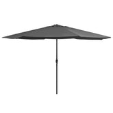 Garden Parasol Anthracite Polyester, Metal Large Tiltable