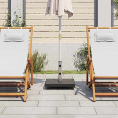 Parasol Base Black Granite, Stainless Steel Medium