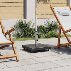Parasol Base Black Granite, Stainless Steel Medium