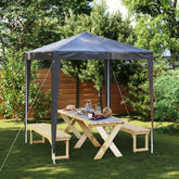 Party Tent Anthracite Polyethylene, Steel 6.6ft x 6.6ft