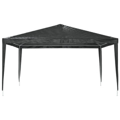 Black 13.1x13.1 ft party tent with UV and water-resistant canopy and steel frame.