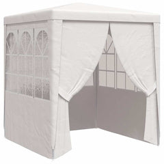 Party Tent White Polyethylene 6.6 x 6.6 ft Water-resistant