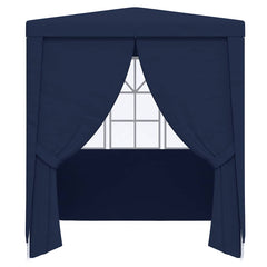 Party Tent Blue 100% polyethylene, steel 6.6x6.6 Feet