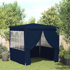 Party Tent Blue Polyethylene 8.2 x 8.2 feet Foldable Party Tent