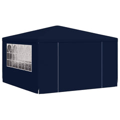 Party Tent Blue Polyethylene, Steel Large Foldable Party Tent