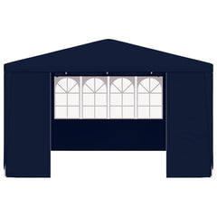 Party Tent Blue Polyethylene, Steel Large Foldable Party Tent