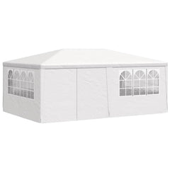 Party Tent White Polyethylene, Steel Large Collapsible