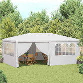 Party Tent White Polyethylene, Steel Large Collapsible