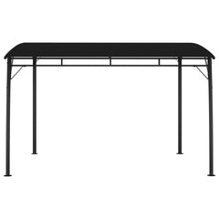 Anthracite garden sunshade awning with steel frame, measuring 118x118x100 inches.