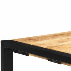 Bar Table Natural Mango Wood Solid Mango Wood, Steel