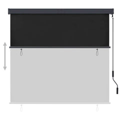 Roller Shade Anthracite Polyester 63.0 x 98.4 in Retractable