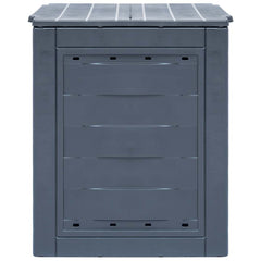 Garden Composter Gray Plastic 23.6 x 23.6 x 28.7 in