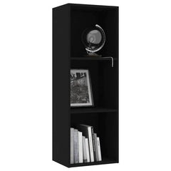 Freestanding Bookshelf Black 30 x 40 x 114 cm Engineered Wood