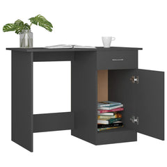 Desk Gray 39.4x19.7x29.9 Engineered Wood