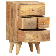 Bedside Cabinet Brown Solid Mango Wood Medium Bedside Cabinet