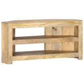 TV Cabinet Varied wood tones Solid mango wood 35.4x17.7x17.7 in
