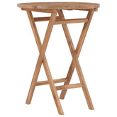 Garden Table Teak Teak Hardwood 24 in diameter Foldable
