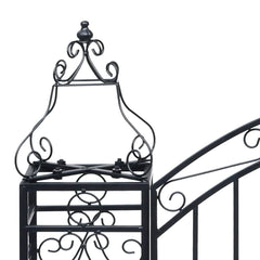 Garden Gate Black Wrought iron Medium Durable Garden Gate