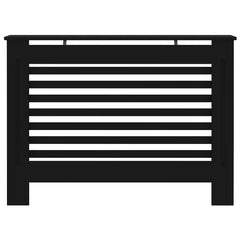 Radiator Cover Black 44.1x7.5x32.1 MDF