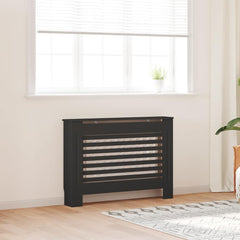 Radiator Cover Black 44.1x7.5x32.1 MDF
