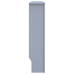 Anthracite MDF radiator cover, 59.8x7.5x32.1 inches, with slatted design.