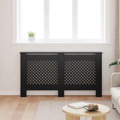 Radiator Cover Black 59.8x7.5x32.1 MDF