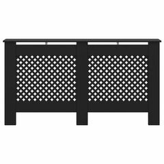 Radiator Cover Black 59.8x7.5x32.1 MDF