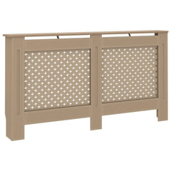 Bostome MDF radiator cover with slatted design, measuring 59.8x7.5x32.1 inches.