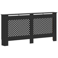 Radiator Cover Black 67.7x7.5x32.1 MDF