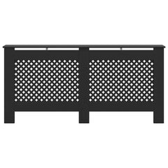 Radiator Cover Black 67.7x7.5x32.1 MDF