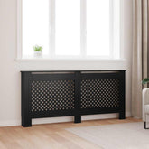 Radiator Cover Black 67.7x7.5x32.1 MDF