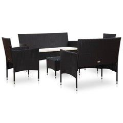 Sofa Set Black and cream white