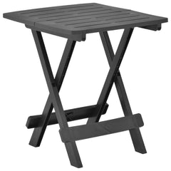 Folding Patio Table Anthracite 17.7x16.9x19.7 Plastic