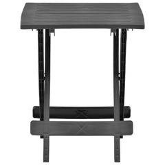 Folding Patio Table Anthracite 17.7x16.9x19.7 Plastic