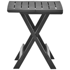 Folding Patio Table Anthracite 17.7x16.9x19.7 Plastic