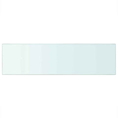 Glass Panel Set of 2 Clear Tempered glass 35.4 x 9.8 in Durable