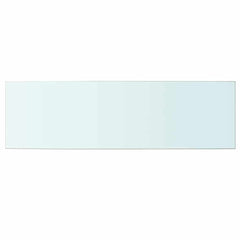 Glass Panel Set of 2 Clear Tempered glass 39.4 x 11.8 in