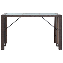 Garden Bar Set Brown, Cream White
