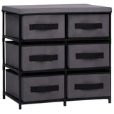 Cabinet Shelf Grey Steel and Fabric Medium Cabinet Shelf