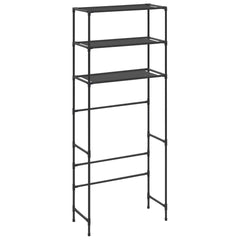 Storage Shelf Black Stainless Steel, Plastic, Non-woven Fabric