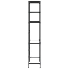 Storage Shelf Black Stainless Steel, Plastic, Non-woven Fabric