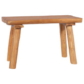 Garden Bench Natural Teak Solid Teak Wood 31.5 in Durable