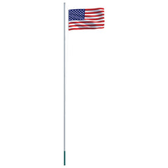 Bostome US flag kit with a durable polyester flag and 20.3' aluminum flagpole for outdoor display.