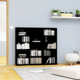 CD Cabinet Black Engineered wood Medium CD Cabinet Rectangular
