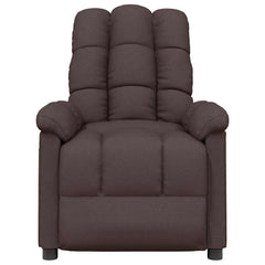 Massage Chair Dark Brown Fabric (100% polyester), plywood, iron