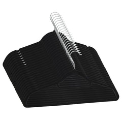 Hanger Set of 20 Black ABC plastic, zinc alloy, velvet Medium