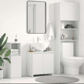 Bathroom Cabinet White Engineered wood Medium Bathroom Cabinet