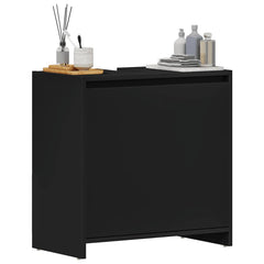Bathroom Cabinet Black Engineered wood 23.6 x 13.0 x 24.0 in