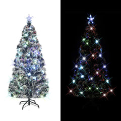 Artificial Christmas Tree Green Fiberglass, Steel 70.9 in height