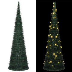 Pop-up Christmas Tree Green PVC 7 ft Collapsible